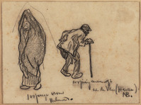 KT 1989 105
<br/>
Honderdjarige man en vrouw
<br/>
<em>Anoniem (19de eeuw)</em>